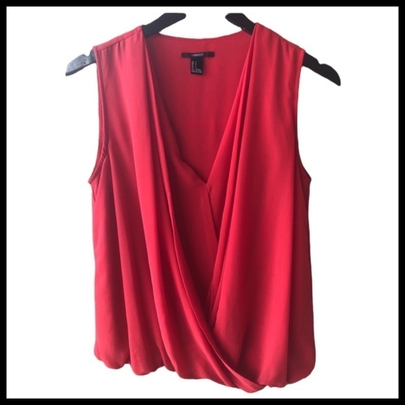 FOREVER 21 Faux Wrap Top - Picture 1 of 4